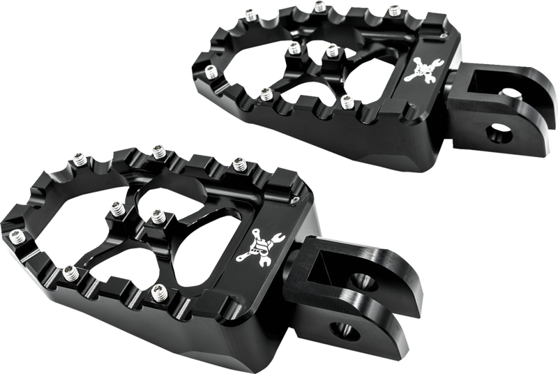 BURLY BRAND MX Evolution Pegs - Black - Softail '18-'24 - B13-1016B - PartsOutlet.com.au