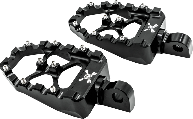 BURLY BRAND MX Evolution Pegs - Black - Sportster/Dyna B13-1015B - PartsOutlet.com.au