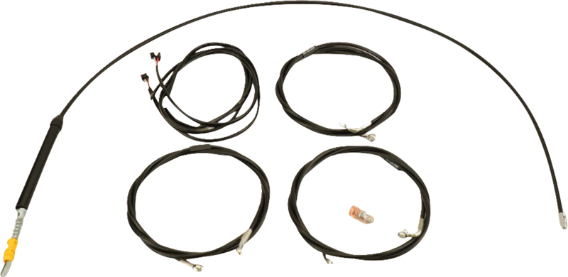 LA CHOPPERS Cable Kit - Stock Handlebars - Black - Touring '23-'24 - LA-8059KT3-08B