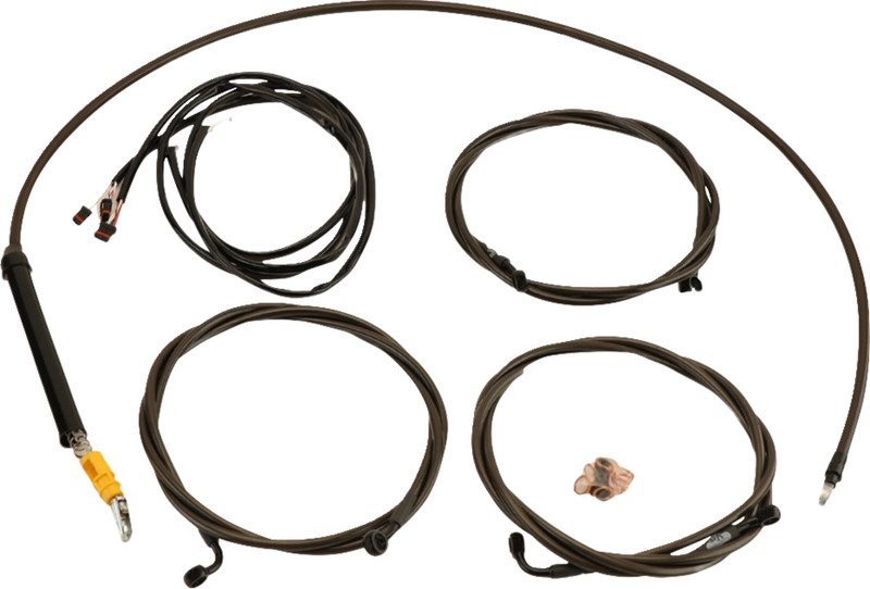 LA CHOPPERS Cable Kit - Stock Handlebars - Midnight - Touring '23-'24 - LA-8059KT3-08M