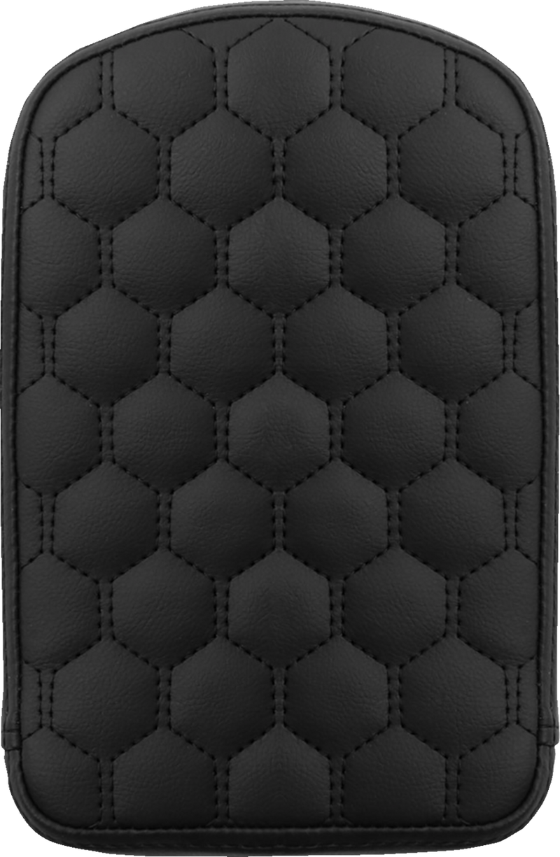 SADDLEMEN RoadSofa Sissy Bar Pad - Honeycomb - Black Stitching 041149 - PartsOutlet.com.au