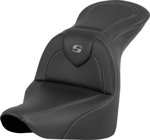 SADDLEMEN RoadSofa Seat - Carbon Fiber - without Driver Backrest - FLFB/S & FXBR '18-'24 818-27-185 - PartsOutlet.com.au