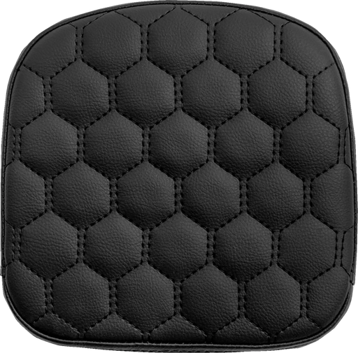 SADDLEMEN Sissy Bar Pad - Honeycomb - Black Stitching 040749 - PartsOutlet.com.au