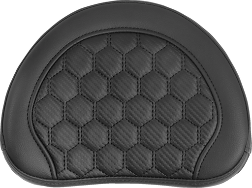 SADDLEMEN RoadSofa Sissy Bar Pad - Honeycomb - Black Stitching 051349 - PartsOutlet.com.au