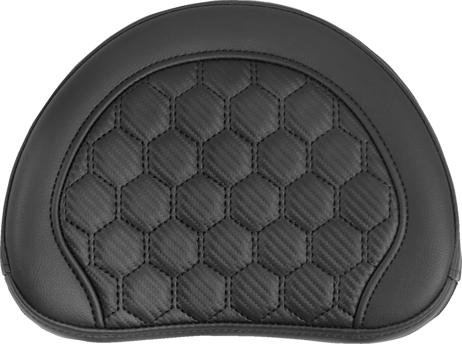 SADDLEMEN RoadSofa Sissy Bar Pad - Honeycomb - Black Stitching 051349 - PartsOutlet.com.au