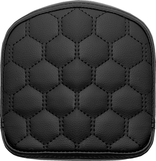 SADDLEMEN RoadSofa Sissy Bar Pad - Honeycomb - Black Stitching 040849 - PartsOutlet.com.au