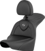 SADDLEMEN RoadSofa Seat - Carbon Fiber - with Driver Backrest - FLFB/s & FXBR '18-'24 818-27-185BR - PartsOutlet.com.au