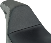 SLYFOX Drifter Seat - Black Logo - Black Vinyl - Smooth - FXR '82-'00 SlyFox4681A