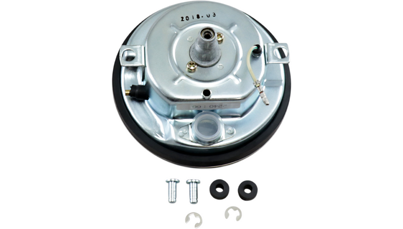 DRAG SPECIALTIES 5" FL-Style 2240:60 Speedometer with Reed Switch - Softail '91-'95 - Black Face - 74584M