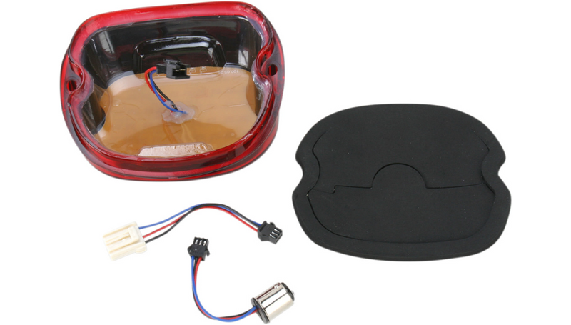 DRAG SPECIALTIES Taillight - Harley-Davidson 1999-2023 - Red L24-0436RLED - PartsOutlet.com.au