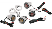 DRAG SPECIALTIES Turn Signal Kit - Red/Smoke 12-0212 - PartsOutlet.com.au