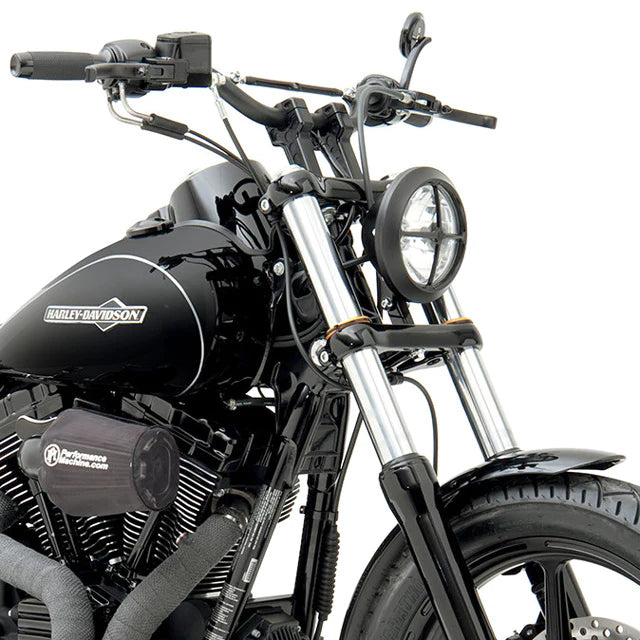 JOKER MACHINE Risers - Dual - 4" - Harley Davidson - Black 03-864B