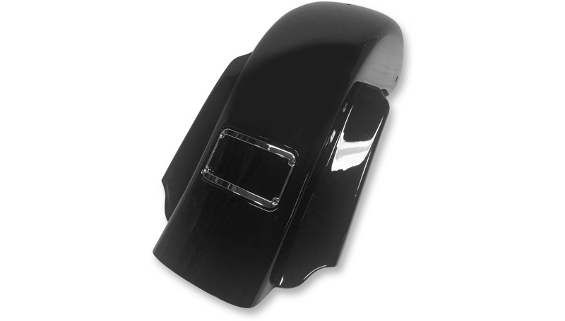 KLOCK WERKS The One Rear Fender - Frenched - Black - Steel - Harley-Davidson 2009-2023 - KWF-01-0304 - PartsOutlet.com.au