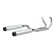 S&S CYCLE EL DORADO EXHAUST SYSTEM for M8 TOURING MODELS–Chrome with Black Thruster End Cap 550-0699C - PartsOutlet.com.au