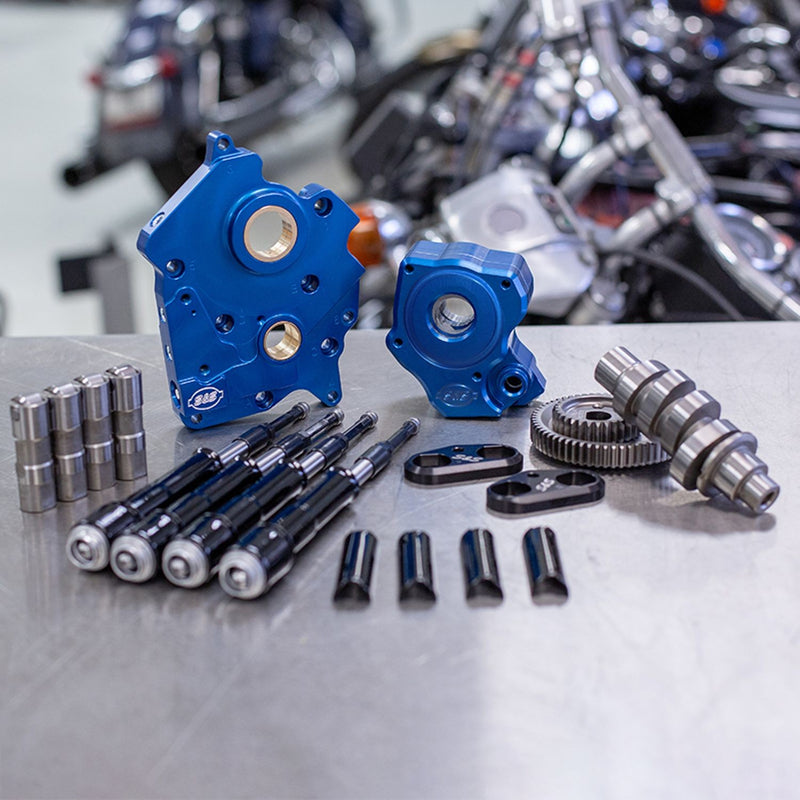 S&S CYCLE Gear Drive 475G Cam Chest Kit with Black Pushrod Tubes for Oil Cooled 2017-up M8 Models 310-1014A - PartsOutlet.com.au