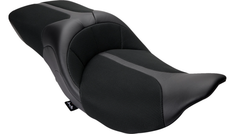 DANNY GRAY TourIST Seat - Air - Black -Leather - FL '08-'23 - FA-DGE-0320 - PartsOutlet.com.au