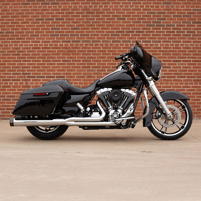 S&S CYCLE SIDEWINDER® 2-1 for 1995–’09 FL MODELS — 1995–’03, 2007 FL MODELS — CA emissions legal–Chrome 550-0776 - PartsOutlet.com.au