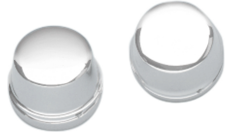 DRAG SPECIALTIES Axle Caps - Chrome - Harley-Davidson 2004-2007 - Front 16-0217-BC114 - PartsOutlet.com.au