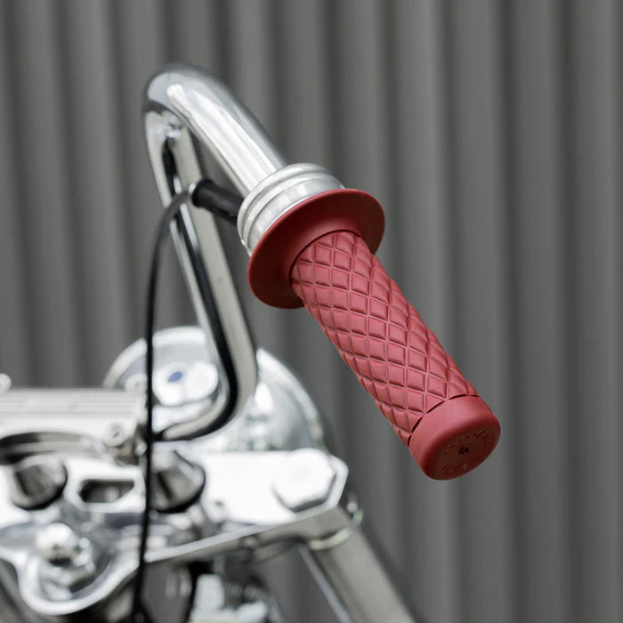 BILTWELL Grips - Thruster - 1" - Oxblood 6702-0301