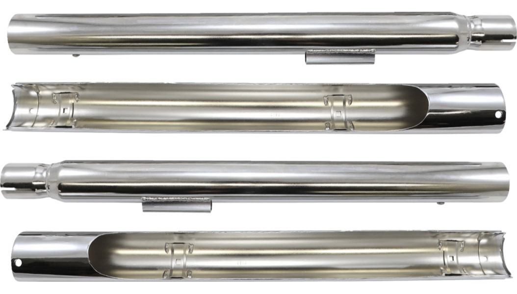 COBRA True Dual Exhaust - Billet Tip - '97-'06 Softail 6984 - PartsOutlet.com.au