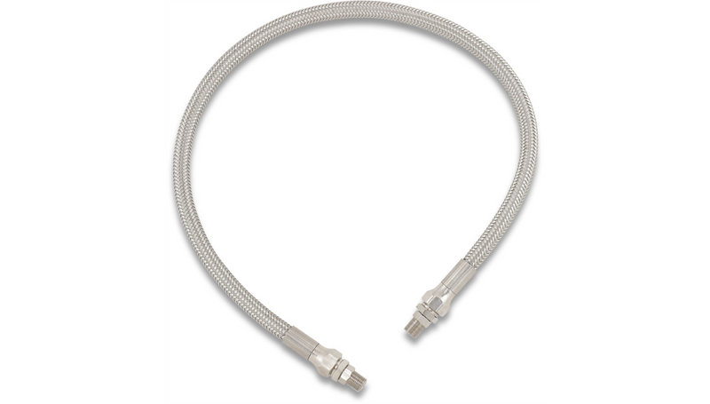 DRAG SPECIALTIES Oil Line with Fittings - Stainless Steel - 24" - 624