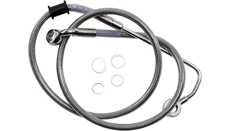 DRAG SPECIALTIES Brake Line - +6" - Stainless Steel - '15-'17 Softail - 618300-6