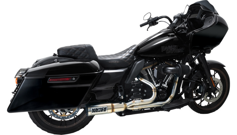 VANCE & HINES Hi-Output RR Exhaust System - Brushed - '17-'23 FL - 27321 - PartsOutlet.com.au