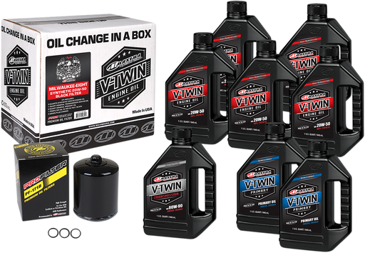 MAXIMA RACING OIL 2017+M8 Synthetic 20W-50 Oil Change Kit - Black Filter 90-129018PB - PartsOutlet.com.au