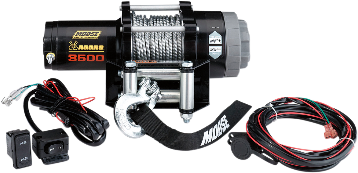 MOOSE UTILITY 3500 LB Winch - Wire Rope 104308