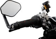 GILLES TOOLING Mirror - STRATOS - Side View - Diamond - Black - Right/Left - Each M03-01-BD