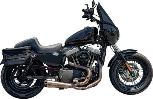 SLYFOX Drifter Seat - Black Logo - Black Vinyl w/ Slipstop - Carbon Fiber - XL '04-'22 4684A-slyfox