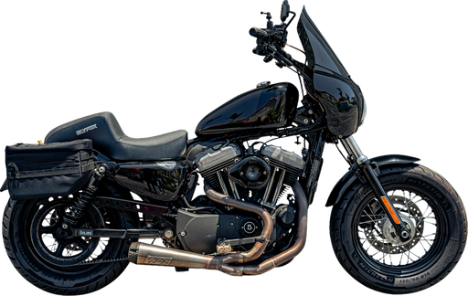 SLYFOX Drifter Seat - Gray Logo - Black Vinyl w/ Slipstop - Carbon Fiber - XL '04-'22 4684B-slyfox