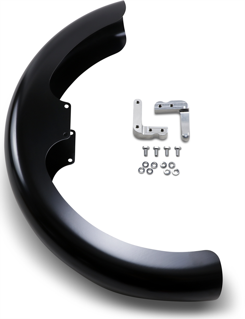 KLOCK WERKS Wrapper Fender Kit - w/ Raw Blocks - Steel - 19" - FXD '06-'25 - KWF-03-0009
