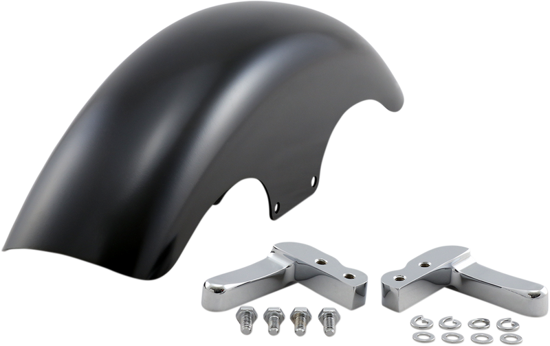 KLOCK WERKS T-Hat Fender Kit - w/ Chrome Blocks - Steel - 19" - FXD '06-'25 - KWF-03-0019