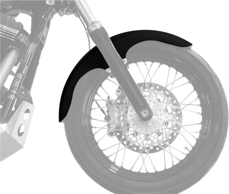 KLOCK WERKS Klub Fender Kit - w/ Satin Blocks - Steel - 19" - Softail '18-'23 - KWF-02-0492