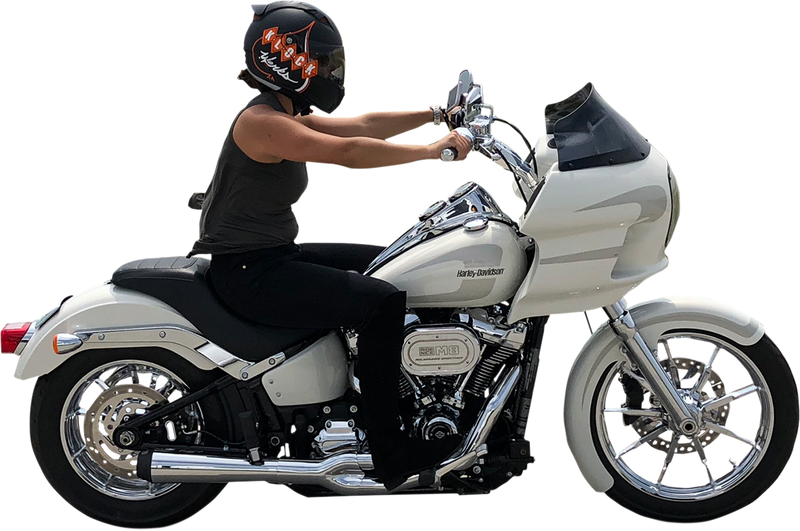 KLOCK WERKS Wrapper Fender Kit - w/ Satin Blocks - Steel - 19" - Softail '18-'23 - KWF-02-0491