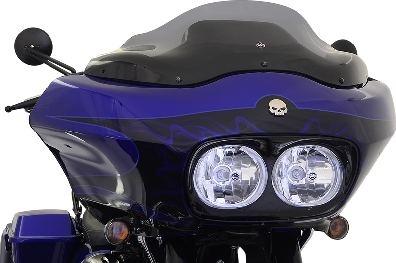 KLOCK WERKS Flare Windshield - 8" - Smoke - FLTR '98-'13 - KWW-01-0189