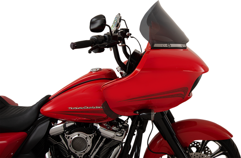 KLOCK WERKS Pro Touring Windshield - 12" - Dark Smoke - FLTR '15-'24 - KWW-01-0328