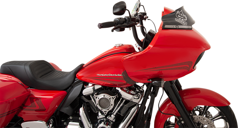 KLOCK WERKS Flare Windshield - 6" - Black - '15-'25 FLTR - KWW-01-0403