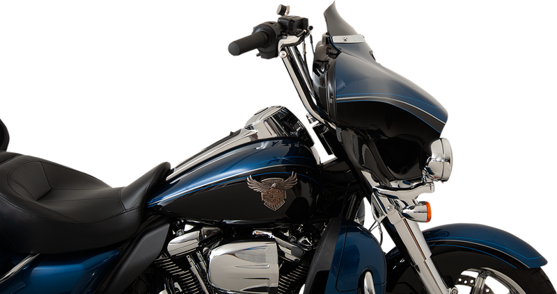 KLOCK WERKS Flare Windshield - 4" - Black - FLH '14-'25 - KWW-01-0404