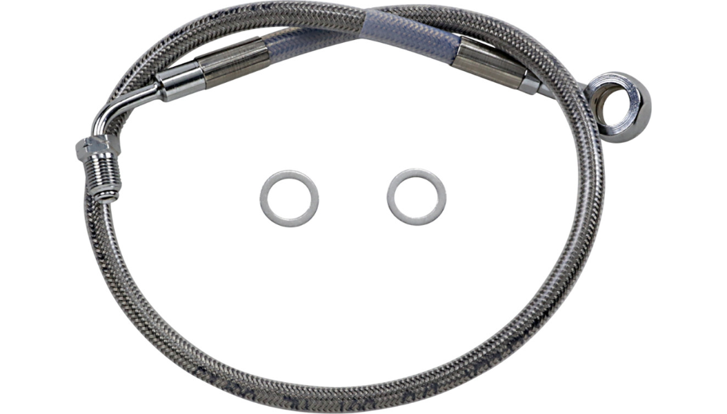 DRAG SPECIALTIES Brake Line - FXFB '18+ - Stainless Steel - 21-1/2" 618631