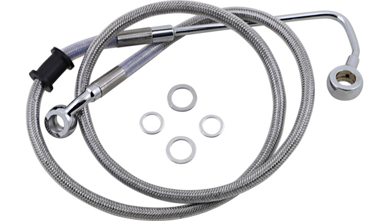 DRAG SPECIALTIES Brake Line - +6" - Stainless Steel - '15-'17 Softail - 618302-6