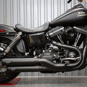 S&S CYCLE GRAND NATIONAL® SLIP-ONS for 2008–2017 DYNA® MODELS with 2-1-2 EXHAUST–Black - 550-0725 - PartsOutlet.com.au