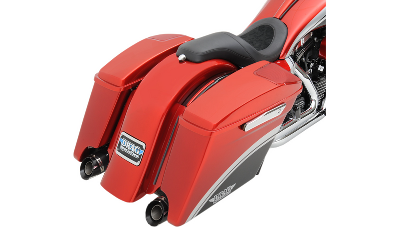 KLOCK WERKS The One Rear Fender - Frenched - Black - Steel - Harley-Davidson 2009-2023 - KWF-01-0304 - PartsOutlet.com.au