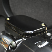JOKER MACHINE Master Cylinder Cover - Brake - Front - Smooth - Black - '08-'23 FL - 08-004B - PartsOutlet.com.au