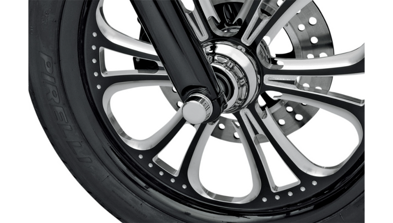 DRAG SPECIALTIES Axle Caps - Chrome - Harley-Davidson 2004-2007 - Front 16-0217-BC114 - PartsOutlet.com.au