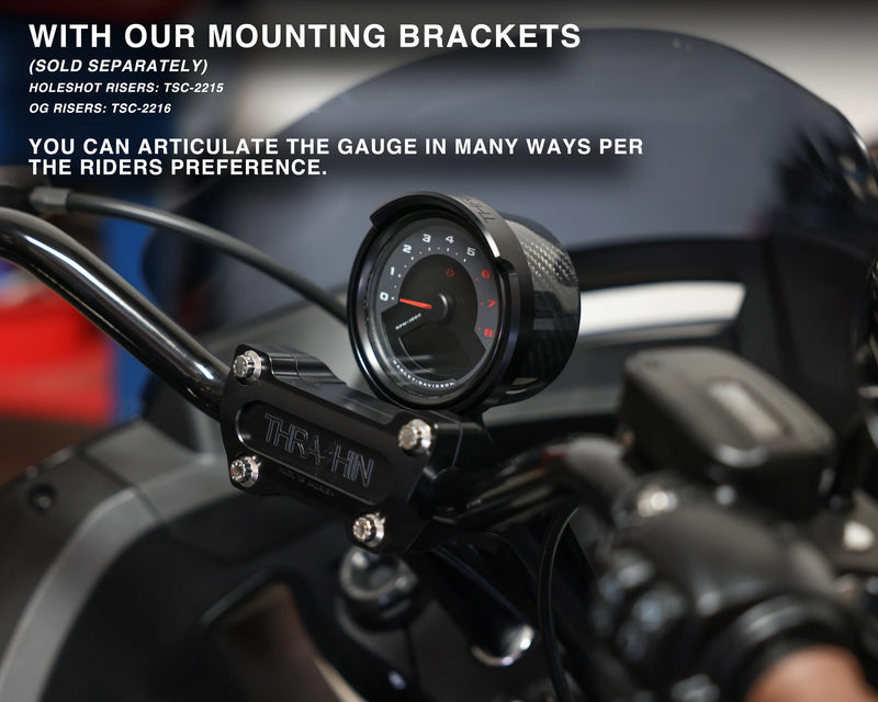THRASHIN SUPPLY CO. Gauge Relocation Kit - Black - Softail 2022-2023 - TSC-2710-1 - PartsOutlet.com.au