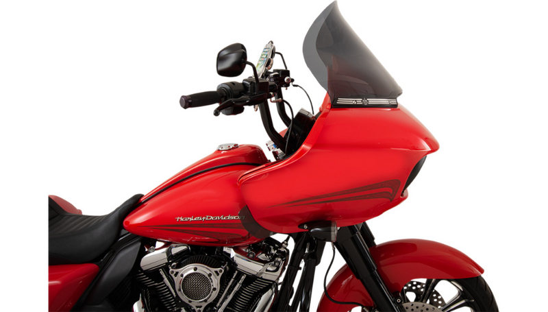 KLOCK WERKS Flare Windshield - 15" Pro-Touring - Dark Smoke - FLTR '15-'24 - KWW-01-0315