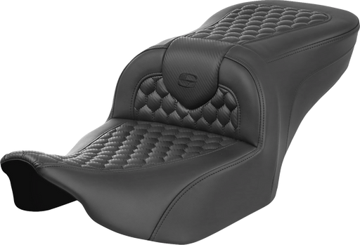 SADDLEMEN Roadsofa Seat - without Backrest - Honeycomb - FLTR/FLHX '23-'24 823-07-18900 - PartsOutlet.com.au