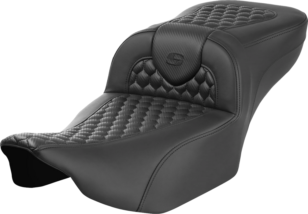 SADDLEMEN Roadsofa Extended Reach Seat - without Backrest - Honeycomb - FLTR/FLHX '23-'24 823-07-19000 - PartsOutlet.com.au